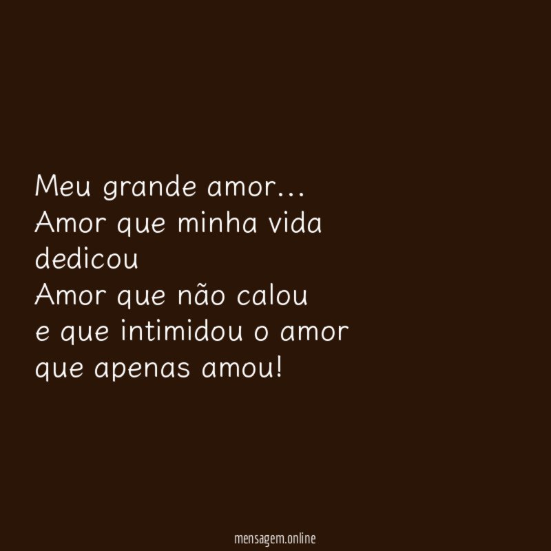 Meu grande amor