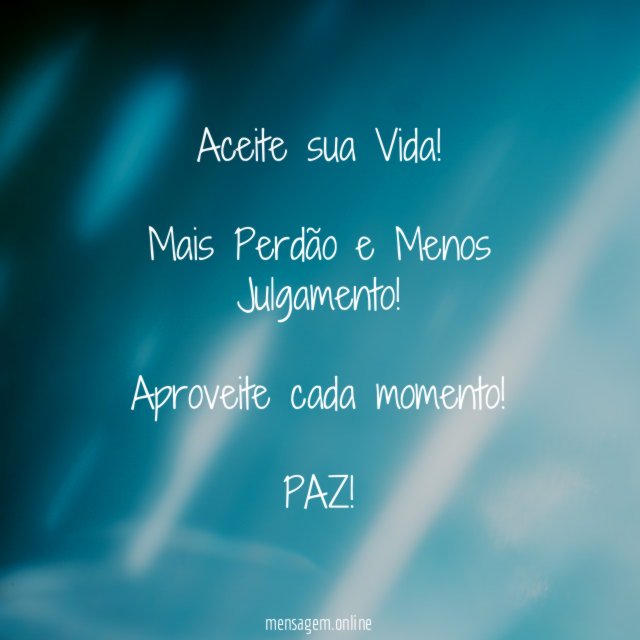 Aceite sua Vida