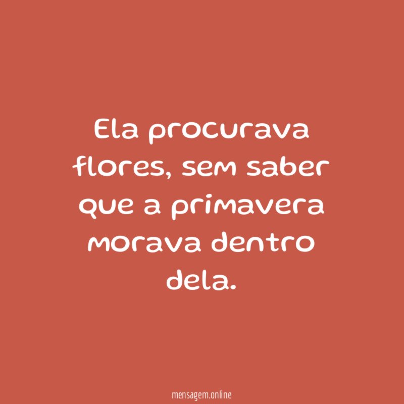 Ela procurava flores