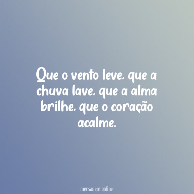 Que o vento leve