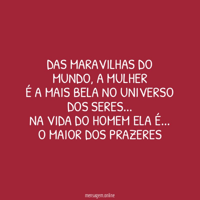 DAS MARAVILHAS DO MUNDO