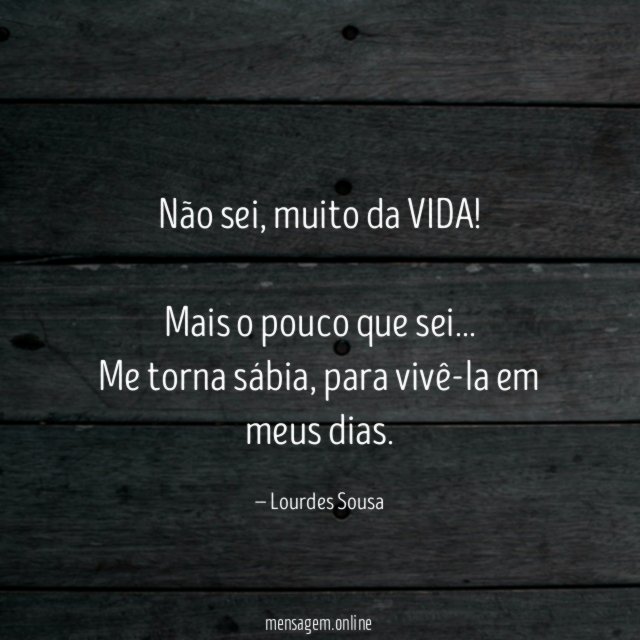 Não sei