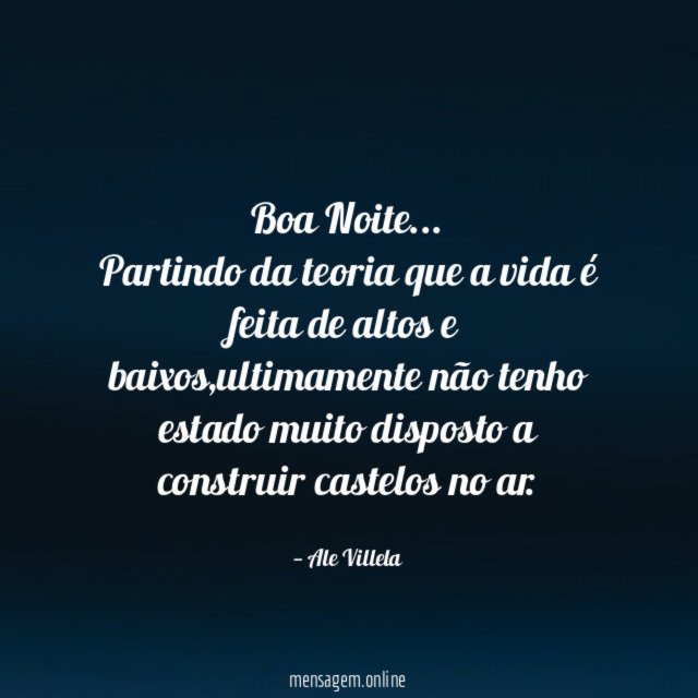 Boa Noite…