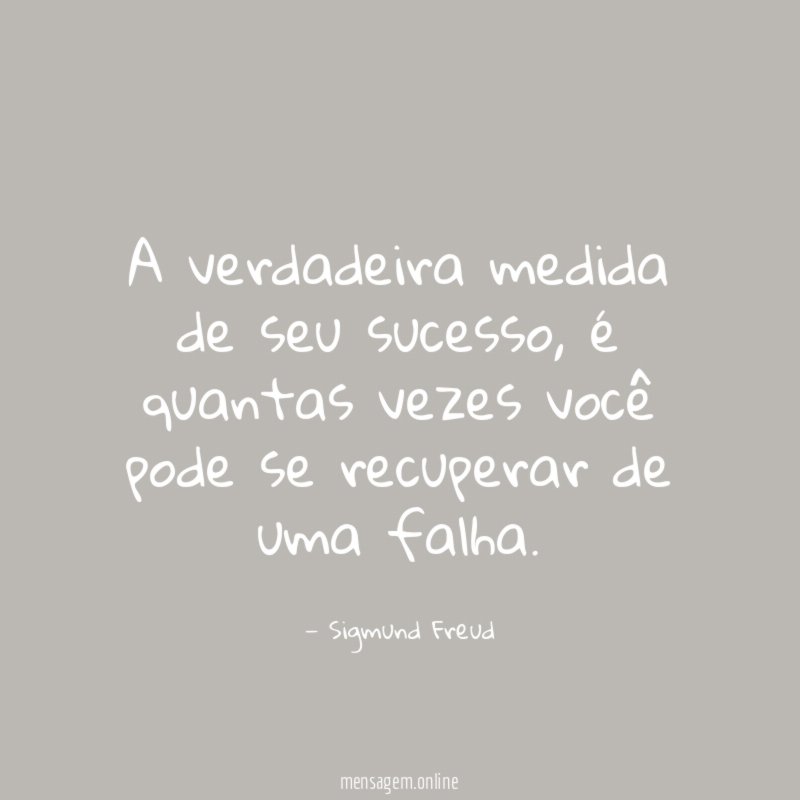 A verdadeira medida de seu sucesso