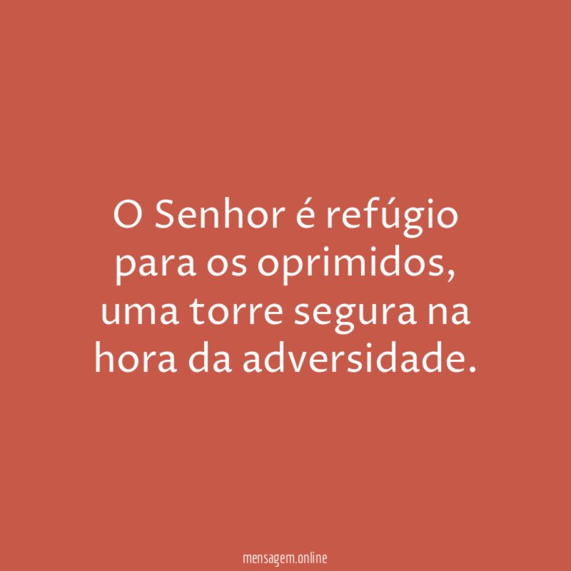 O Senhor é refúgio para os oprimidos