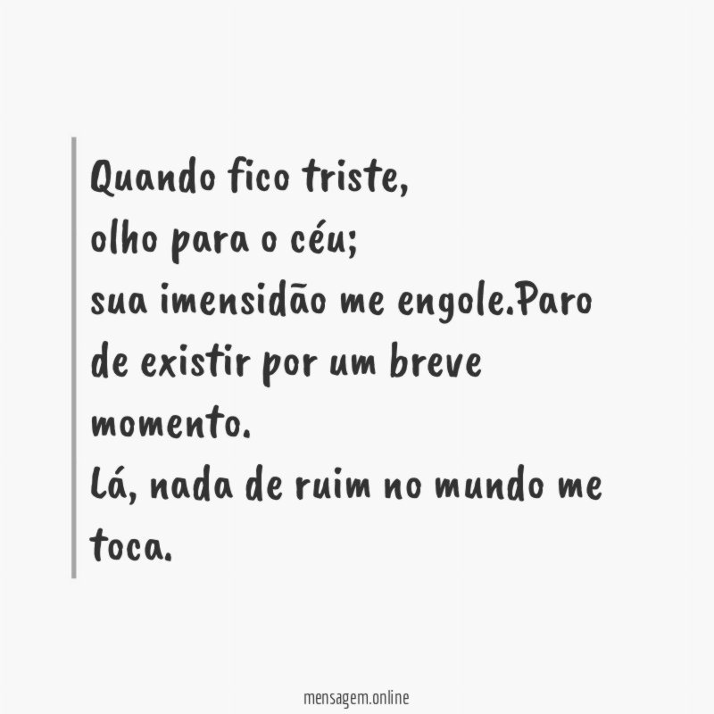 Quando fico triste