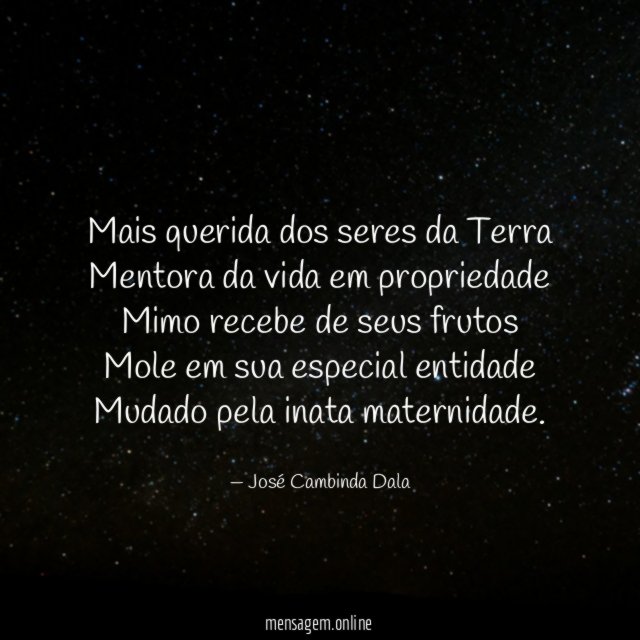 Mais querida dos seres da Terra Mentora da vida