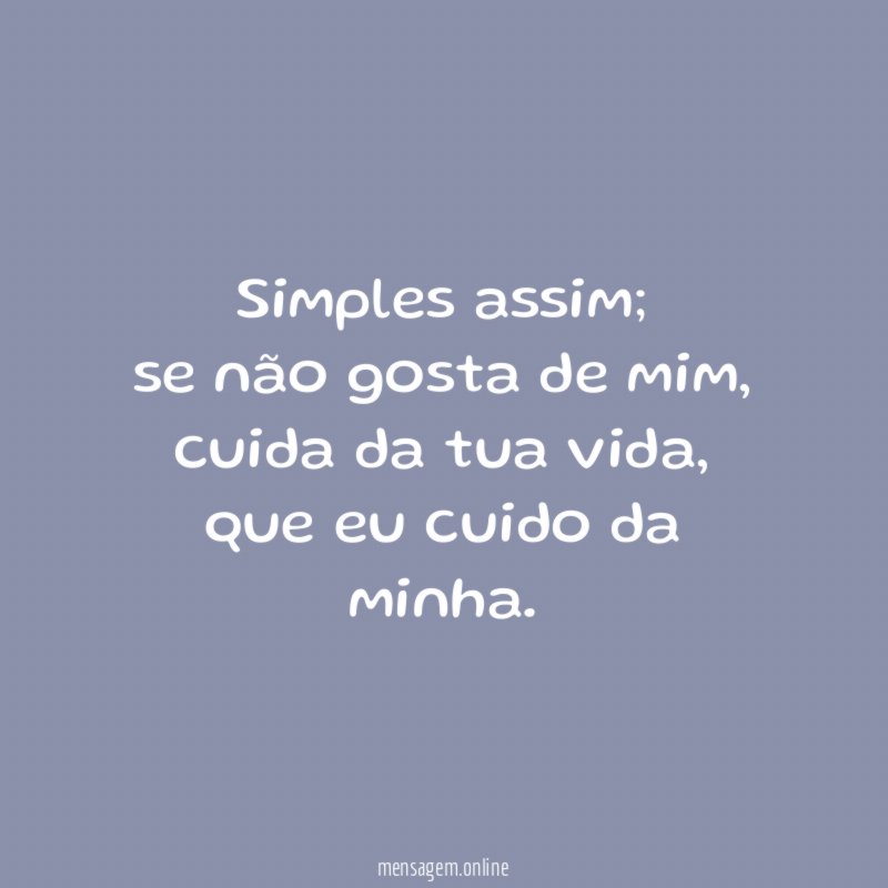 Simples assim