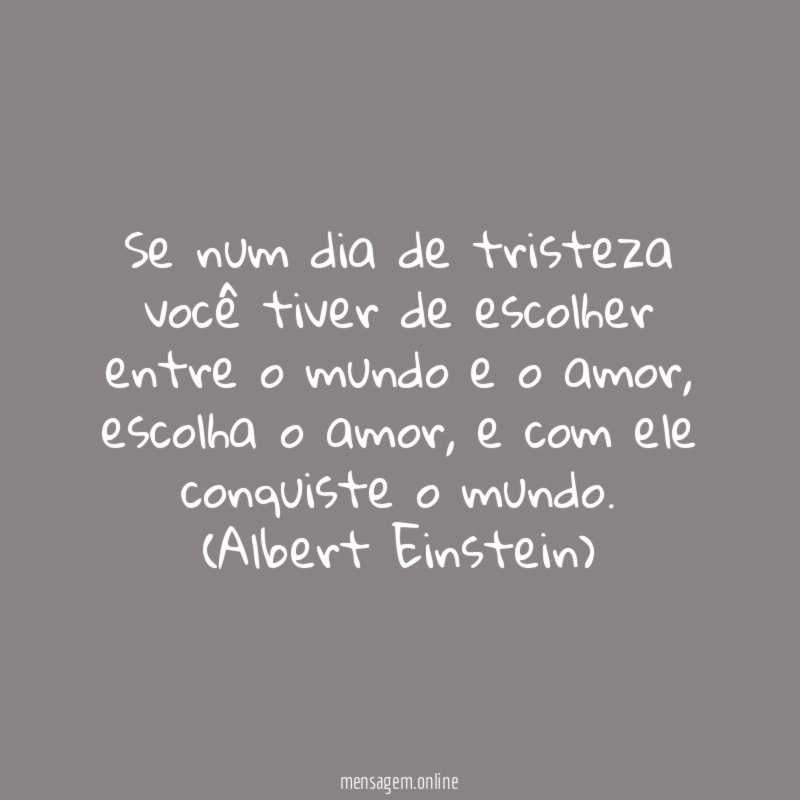 Se num dia de tristeza