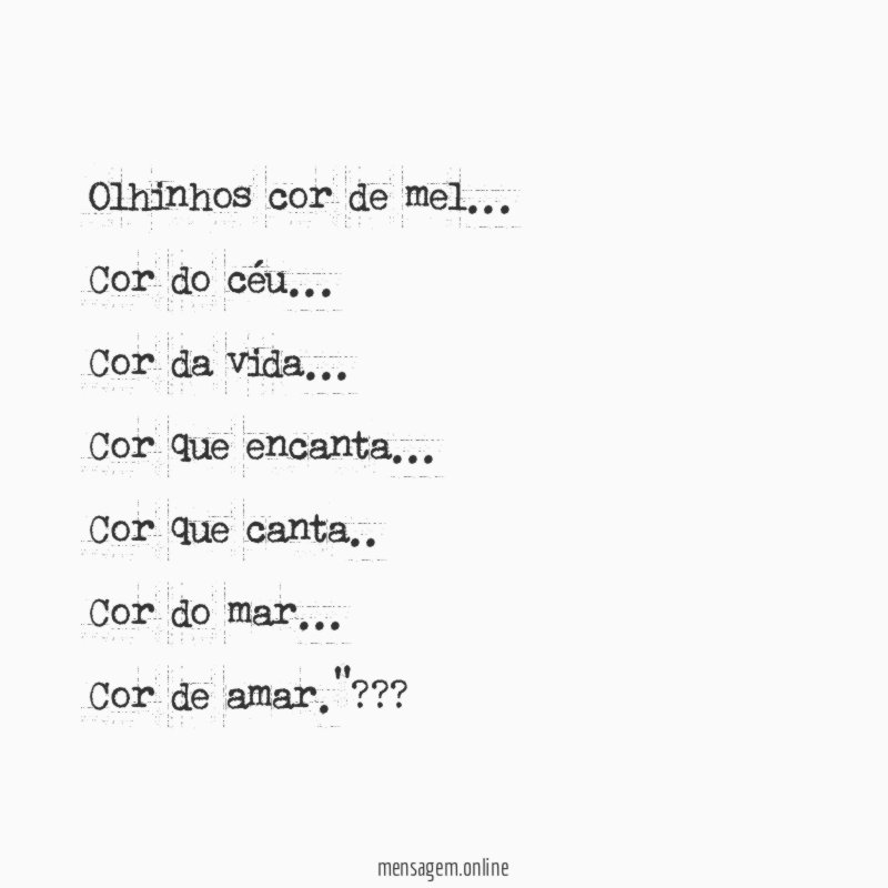 Olhinhos cor de mel