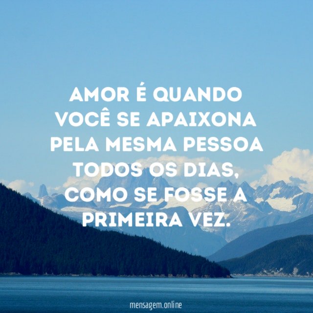 Amor é quando