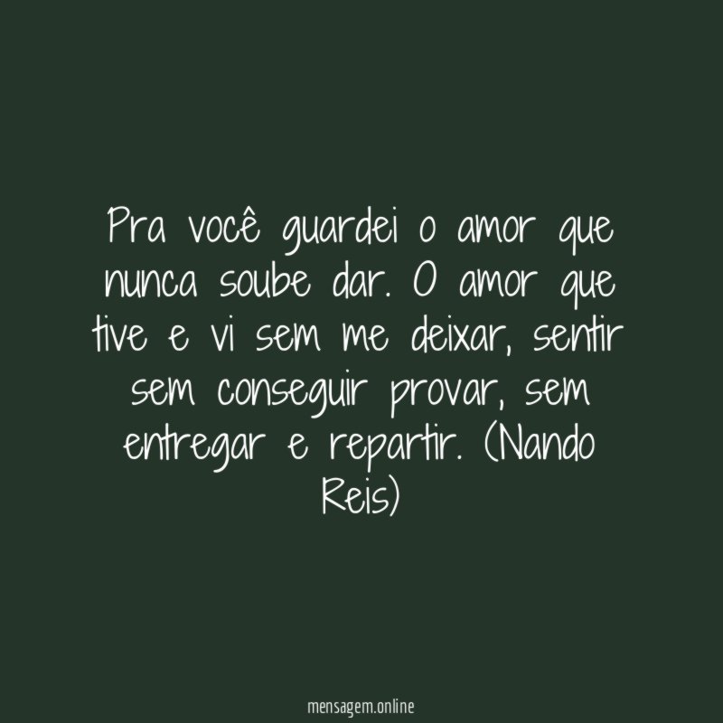 O amor