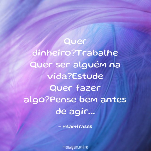 Quer dinheiro