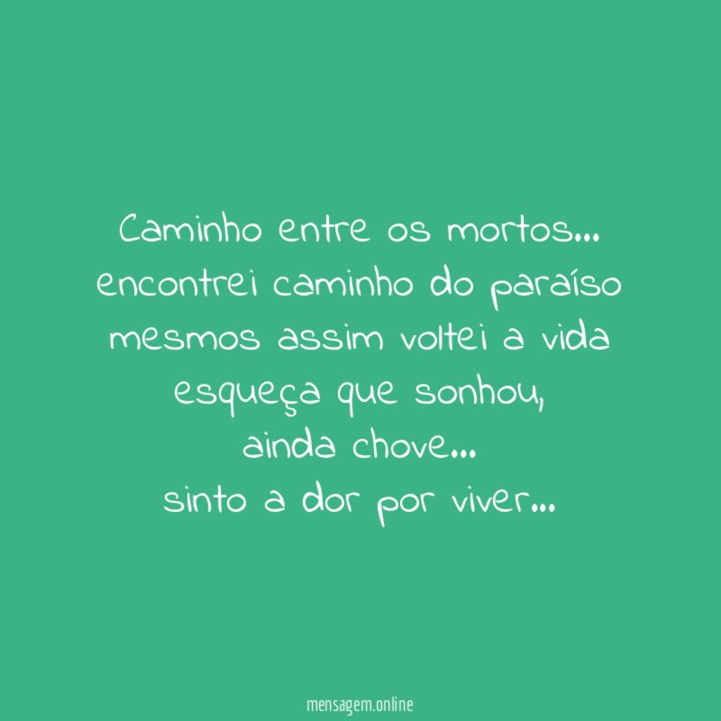 caminho entre os mortos