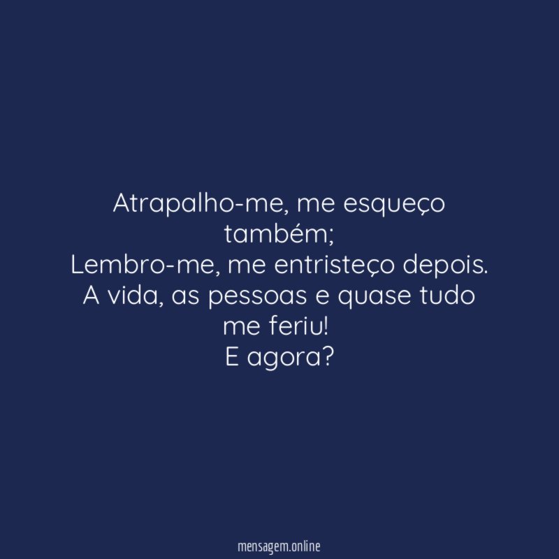 Atrapalho-me