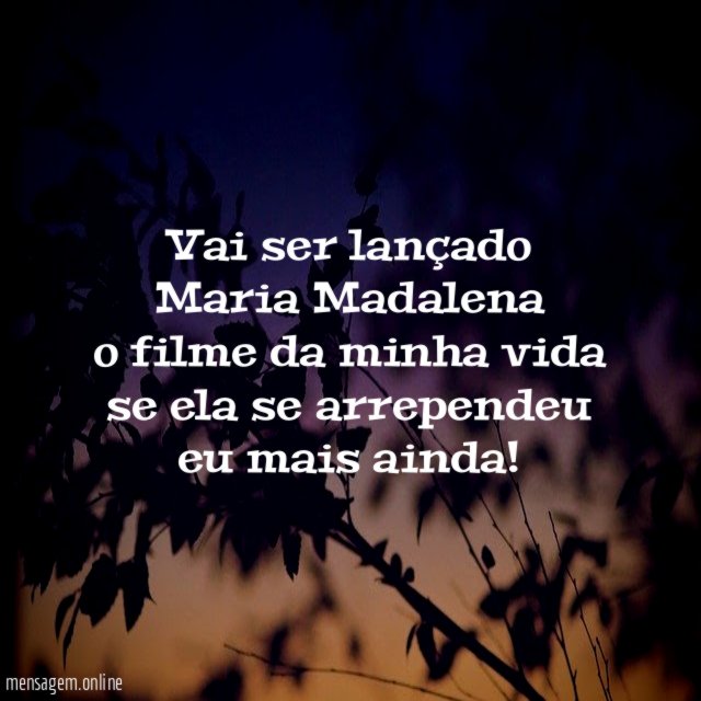 vai ser lançado Maria Madalena o filme da minha