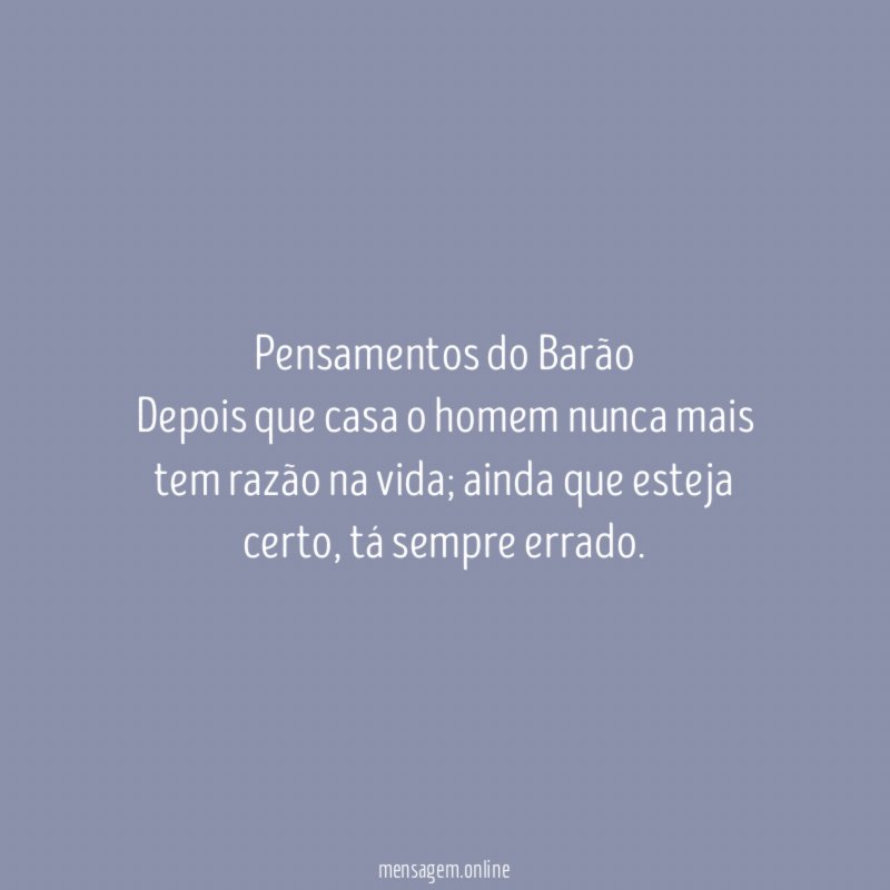 Pensamentos do Barão