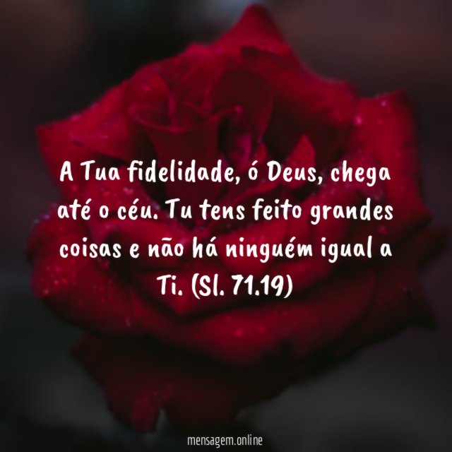 A Tua fidelidade