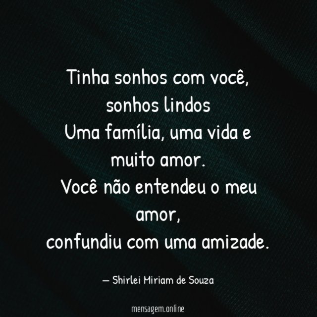 Tinha sonhos com você