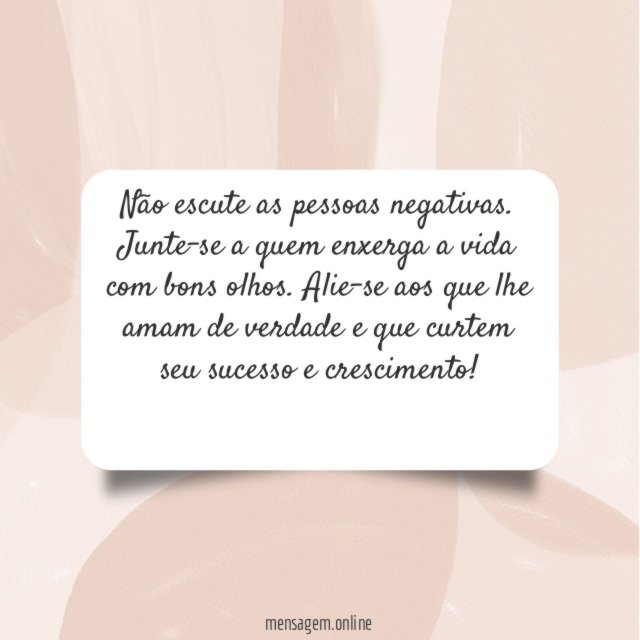 Não escute