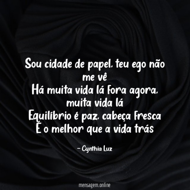 Sou cidade de papel