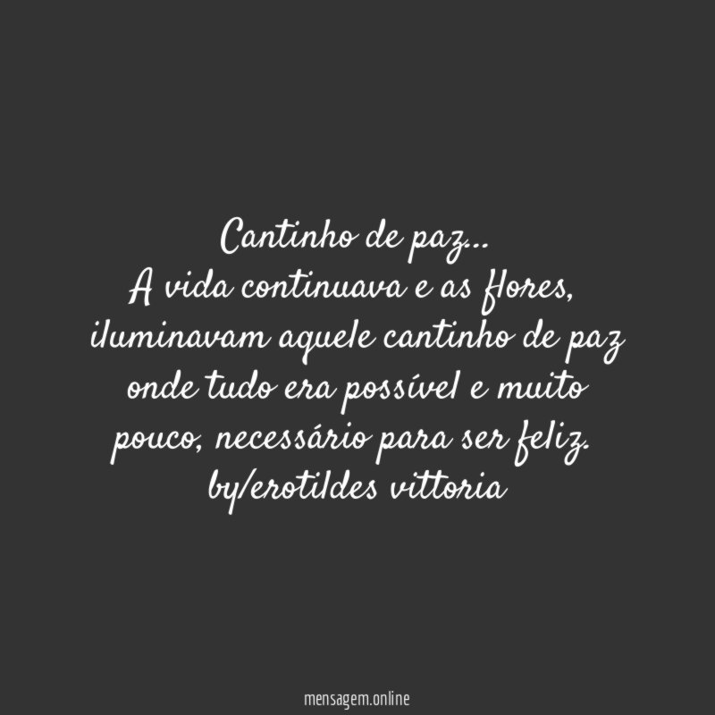 Cantinho de paz