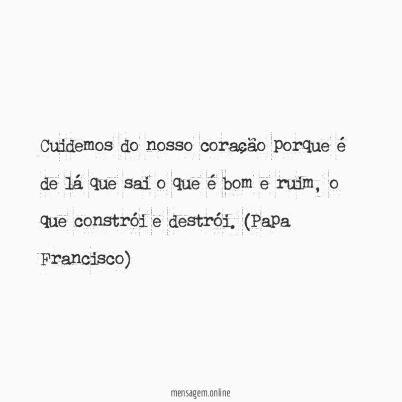Cuidemos do nosso coração