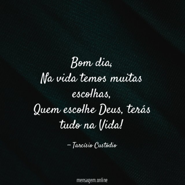 Bom dia