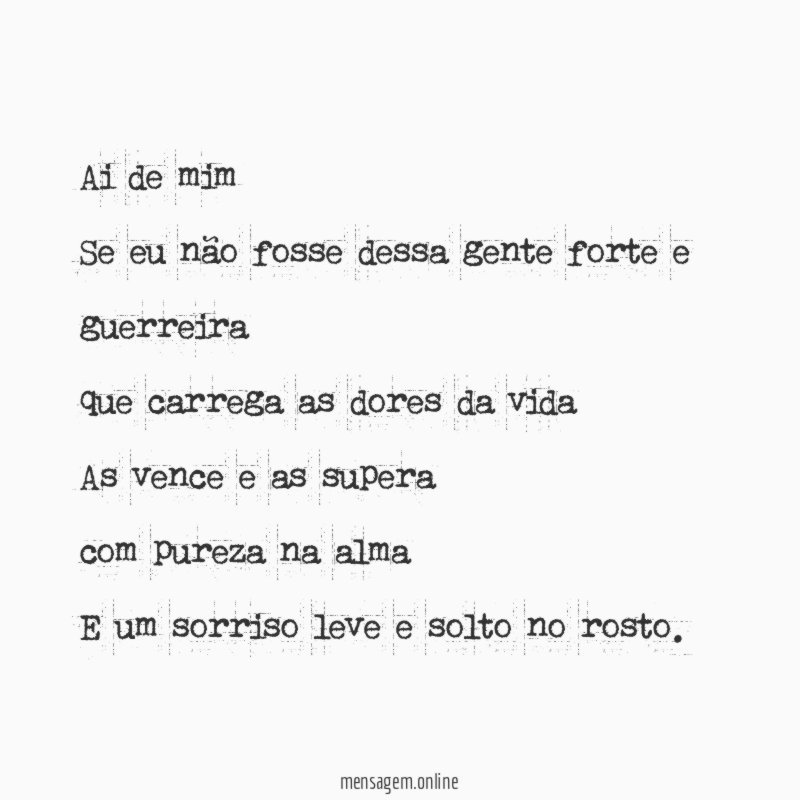 Ai de mim Se eu não fosse dessa gente