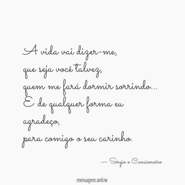 A vida vai dizer-me