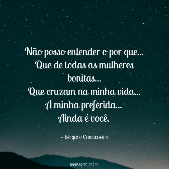 Não posso entender o por que