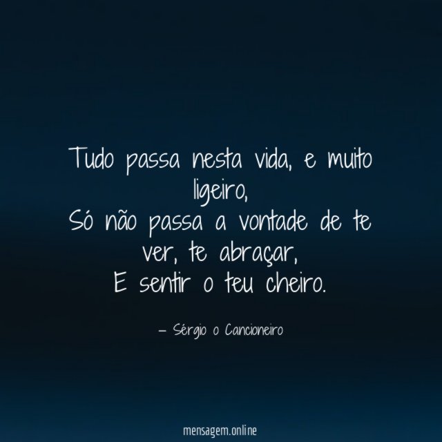 Tudo passa nesta vida