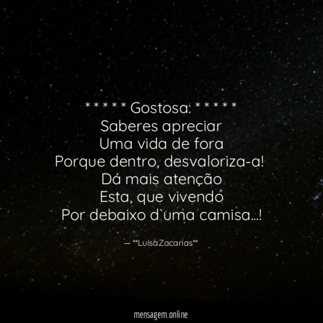 * * * * * Gostosa