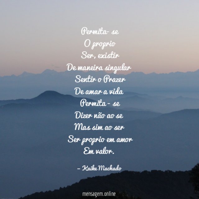 Permita- se O proprio Ser