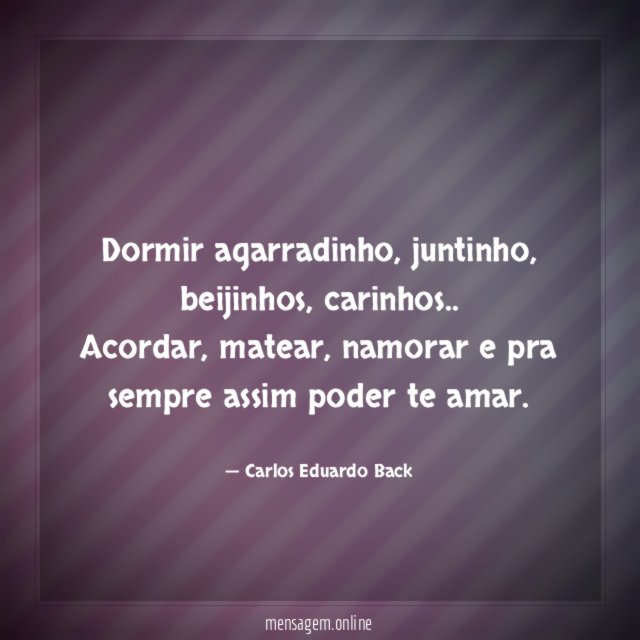 Dormir agarradinho