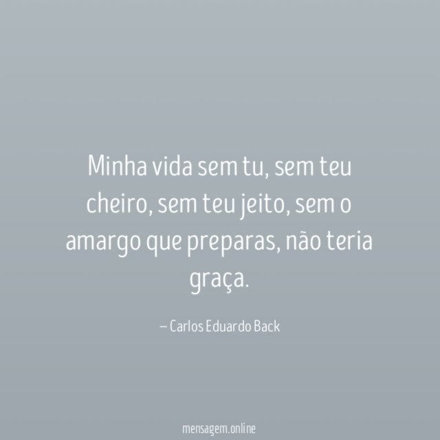 Minha vida sem tu