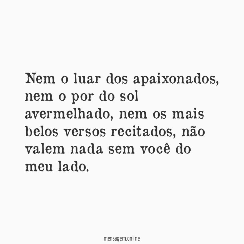 Nem o luar dos apaixonados