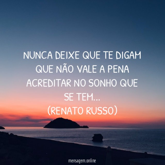 Nunca deixe