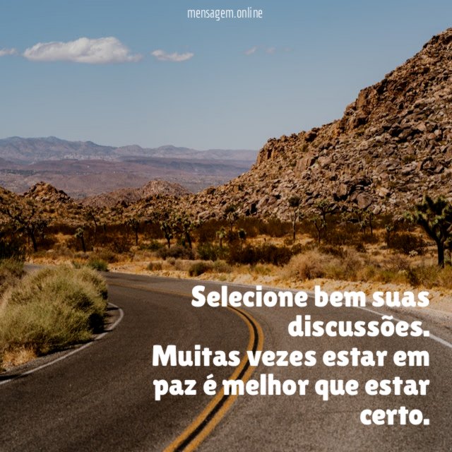Selecione bem suas discussões