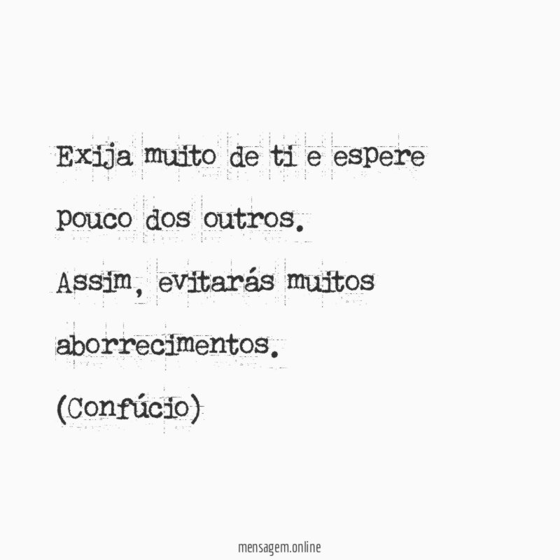 Exija muito de ti