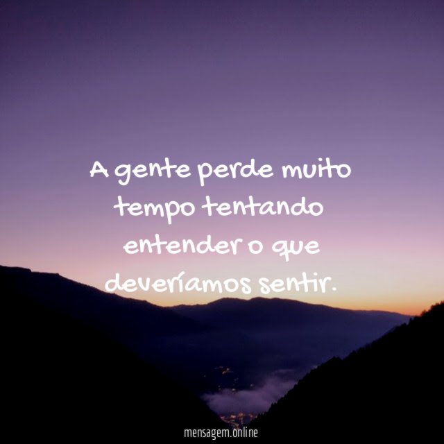 A gente perde muito tempo