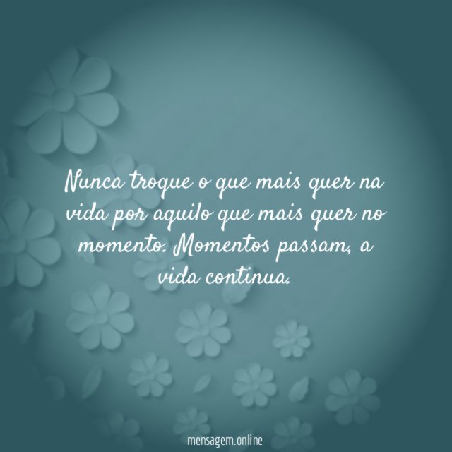 Nunca troque