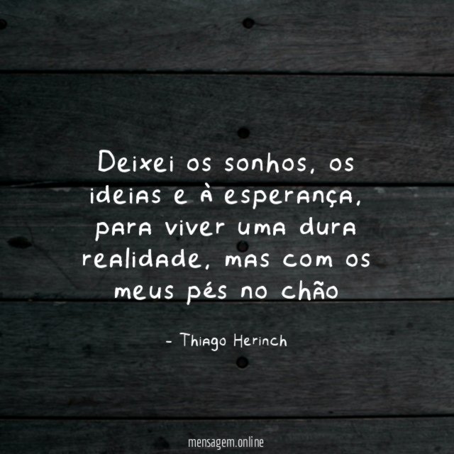 Deixei os sonhos