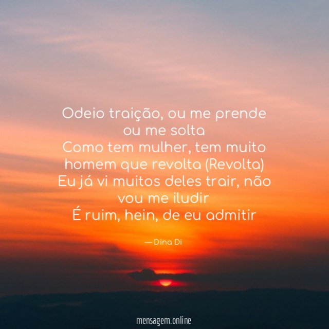 Odeio traição
