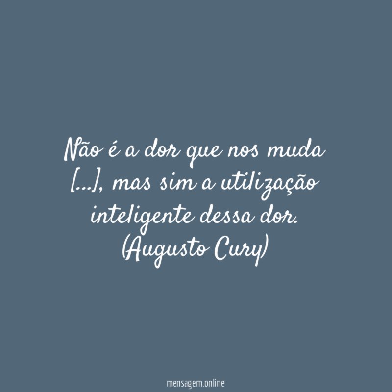 Não é a dor