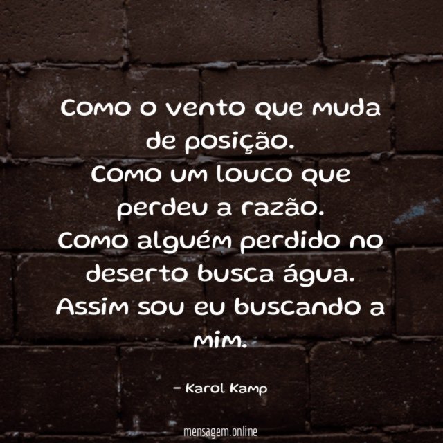 Como o vento que muda de posição