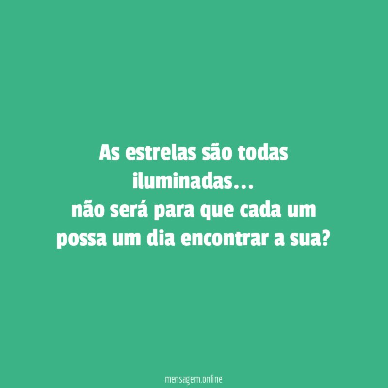 As estrelas são todas iluminadas