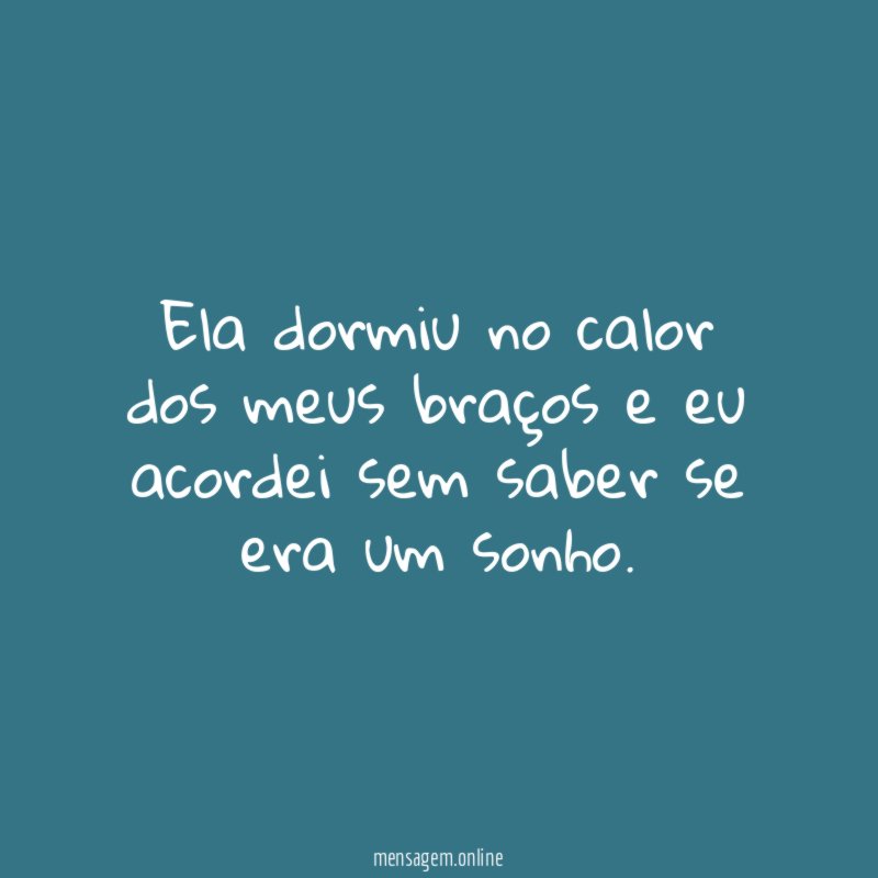 Calor dos meus braços