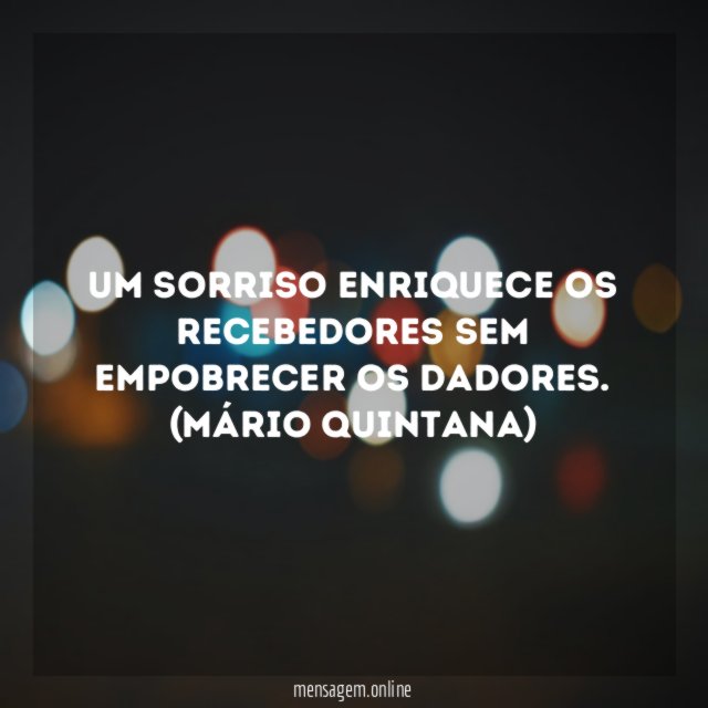 Um sorriso