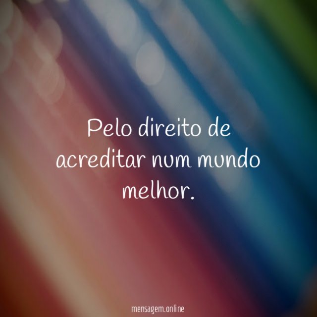 Pelo direito de acreditar